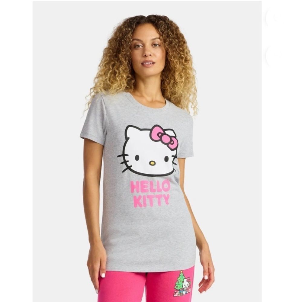 Women's Maternity Hello Kitty Graphic T-Shirt with Short Sleeves Size M - Picture 6 of 8